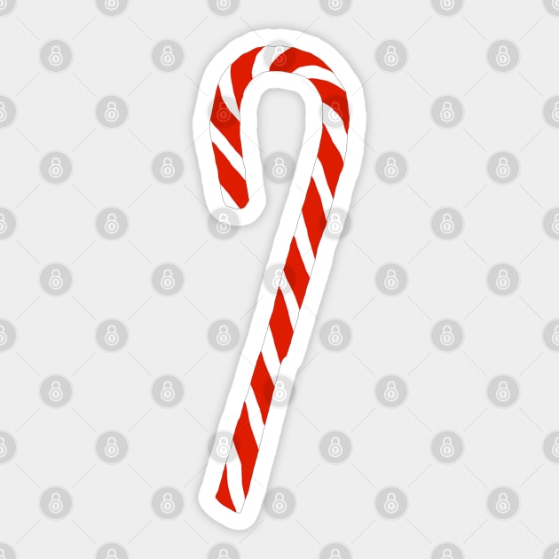 Christmas Candy Cane Sticker by ellenhenryart